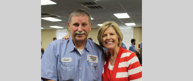 Molly Spearman with David Brewington