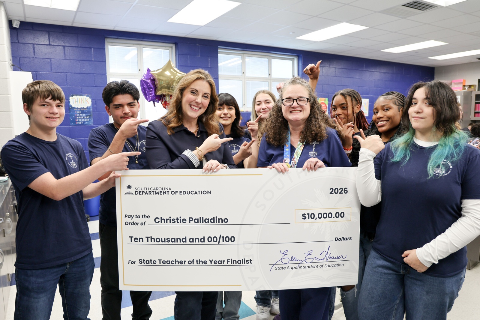 Aiken County Career and Technology Center's Christie Palladino Named State Teacher of the Year Finalist