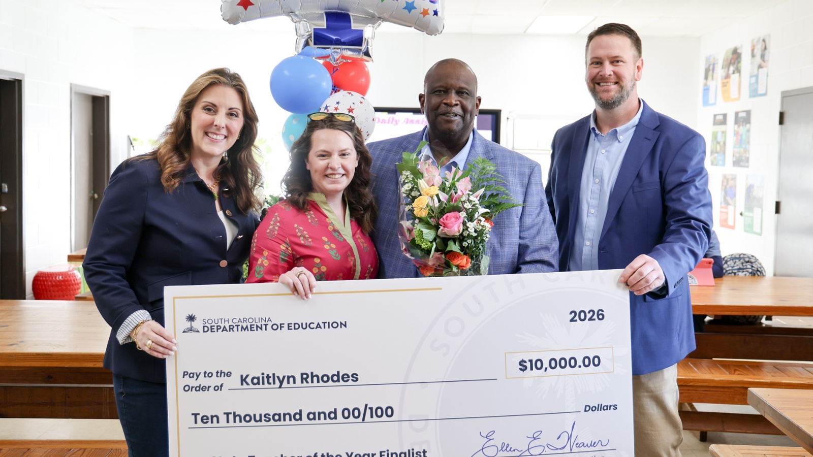 SC Governor's School for Agriculture's Kaitlyn Rhodes Named State Teacher of the Year Finalist